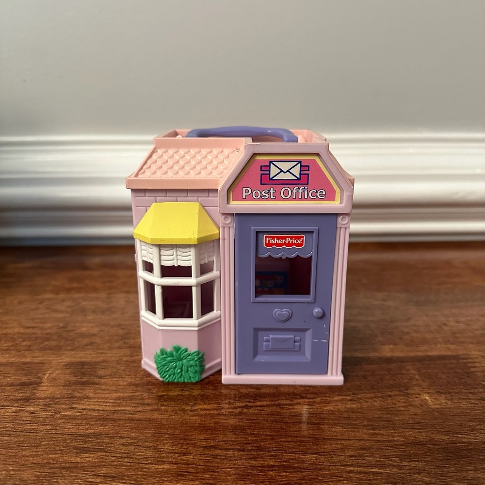 Fisher Price 2002 Loving Family Post Office‎ Dollhouse Miniature Toy Building